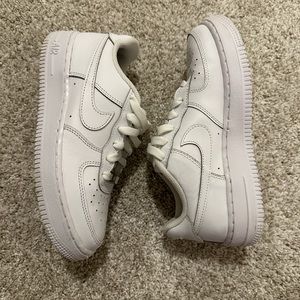 Nike Air Force 1 All White Sz 4